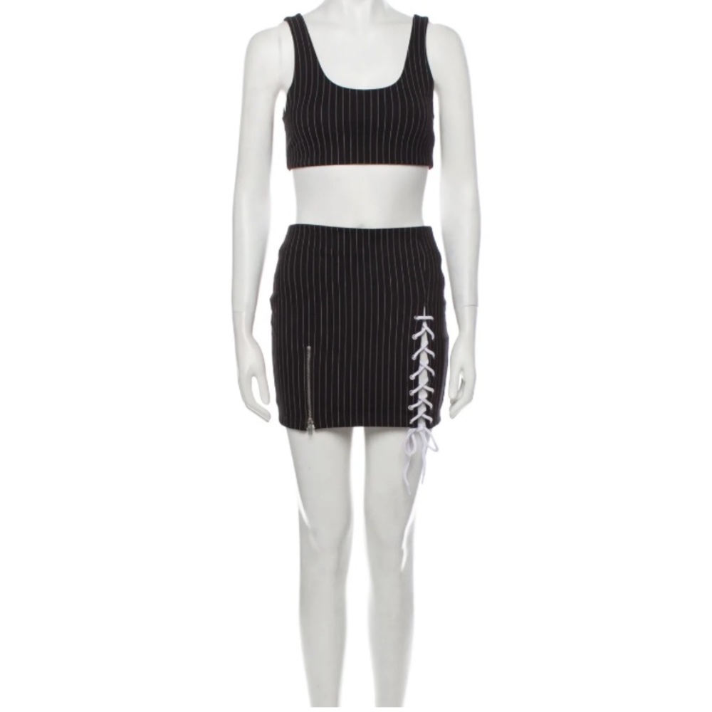 Danielle Guizio Striped Skirt Set